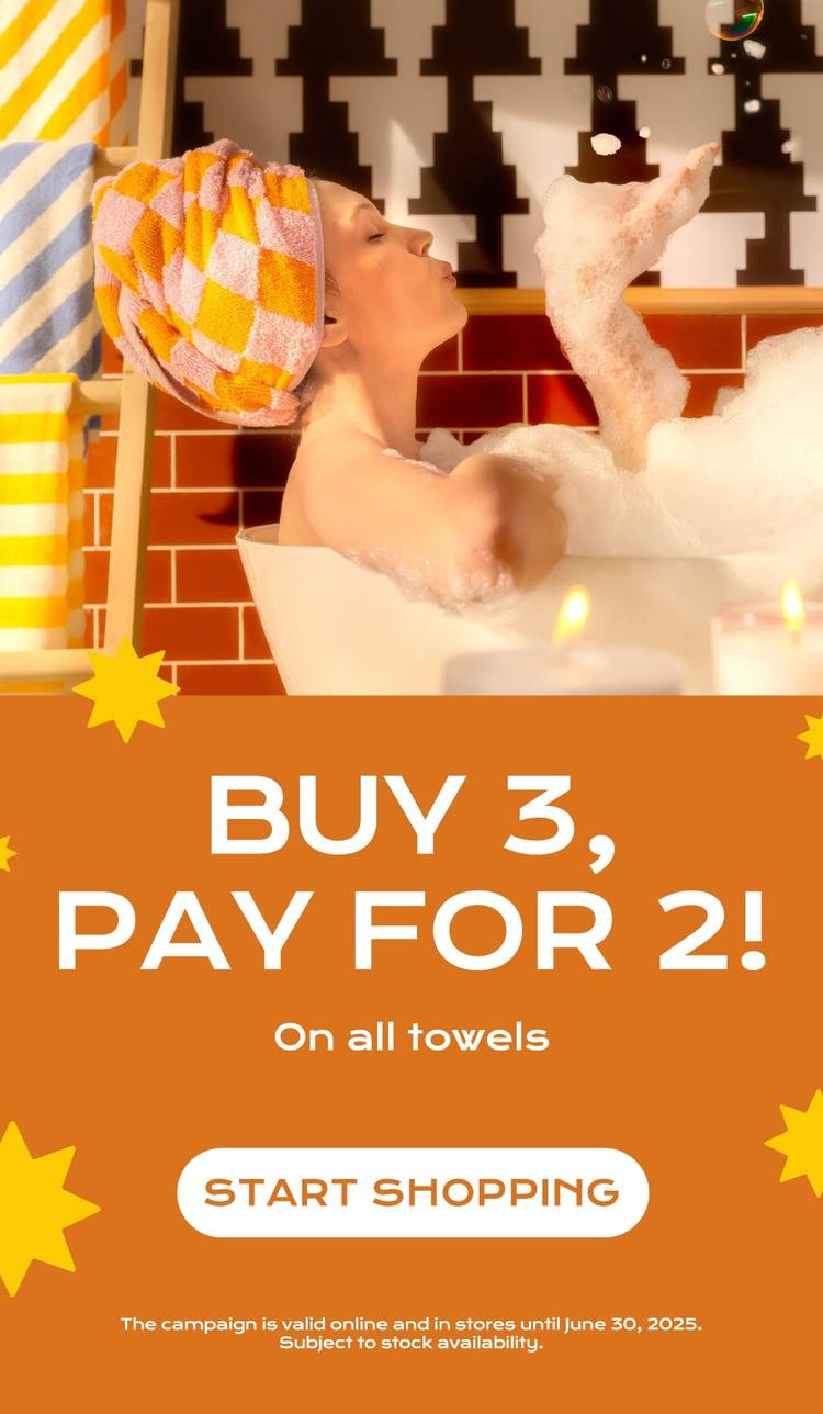 Buy 3, pay for 2!