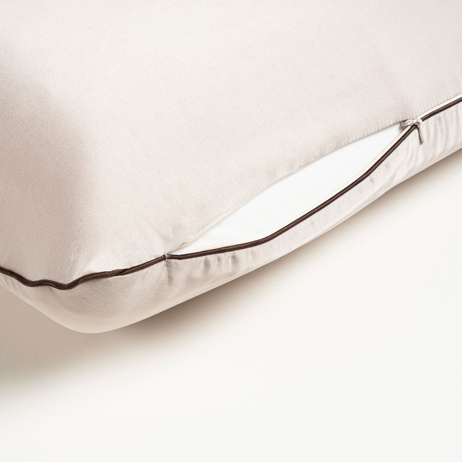 Lefke Klasik Model Visko Visko Yastık 60x40x13 Cm Bej