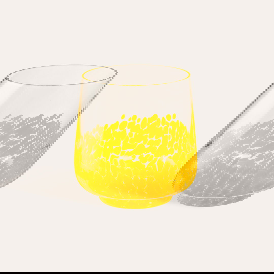 Henan Cam Su Bardağı 430 Ml Sarı