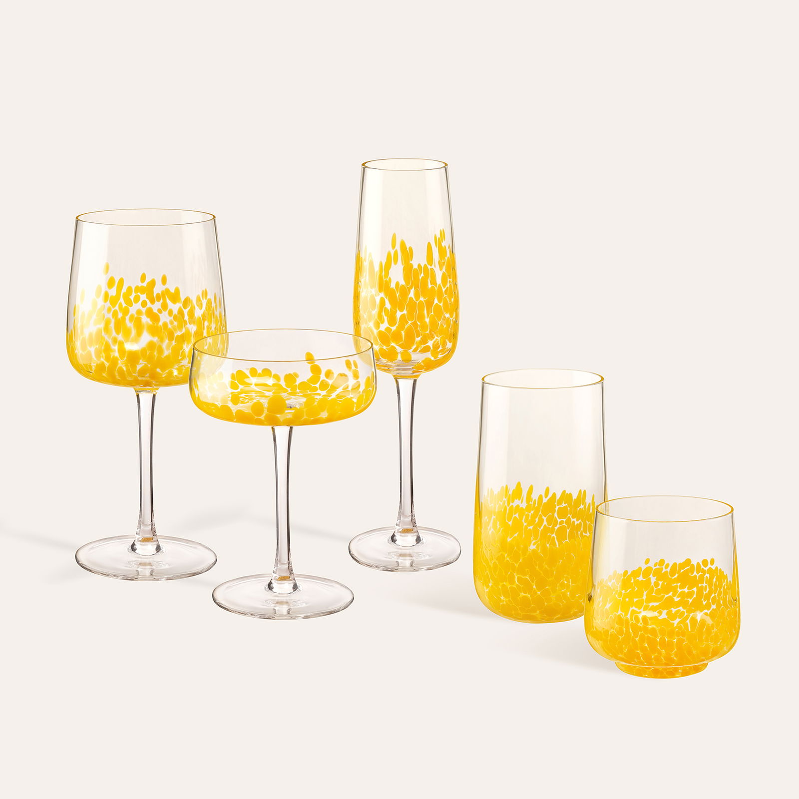 Henan Cam Su Bardağı 430 Ml Sarı