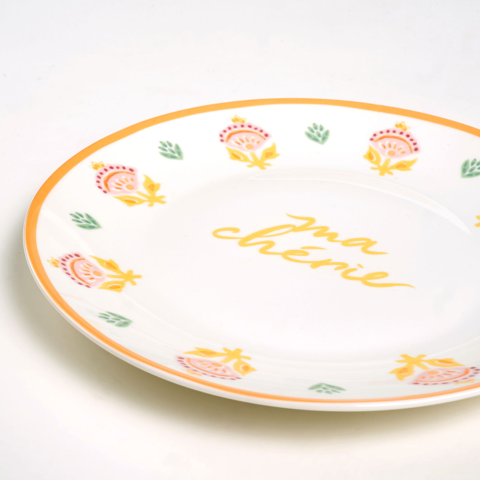Luohu Porselen Pasta Tabağı 20x20x2 Cm Renkli