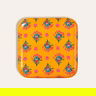 Nanpur Metal Dekoratif Tepsi 26x26x2 Cm Mavi