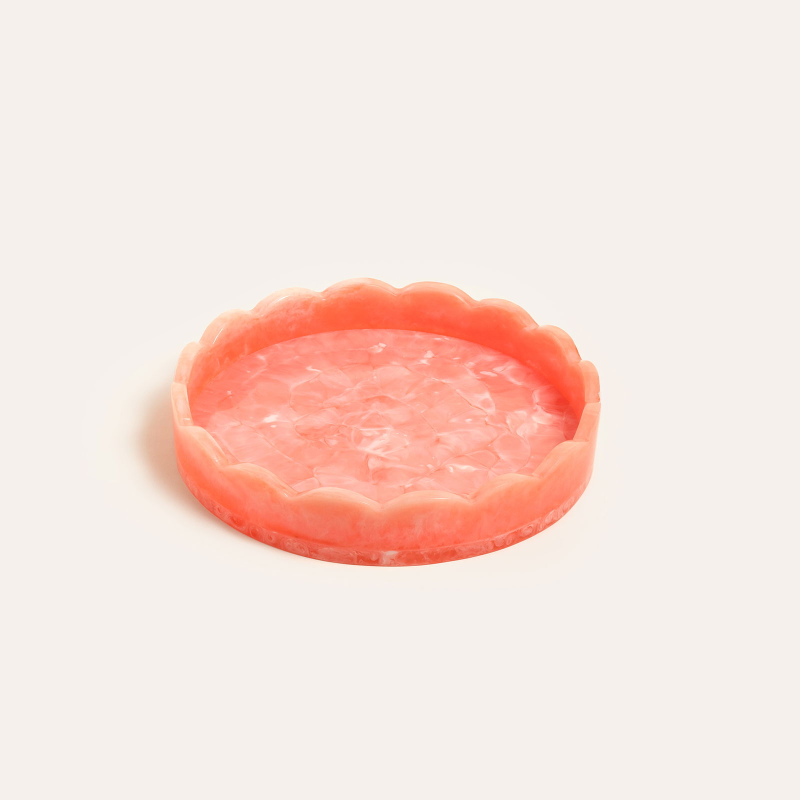 Tanda Reçine Tepsi 25x25x4 Cm Pembe