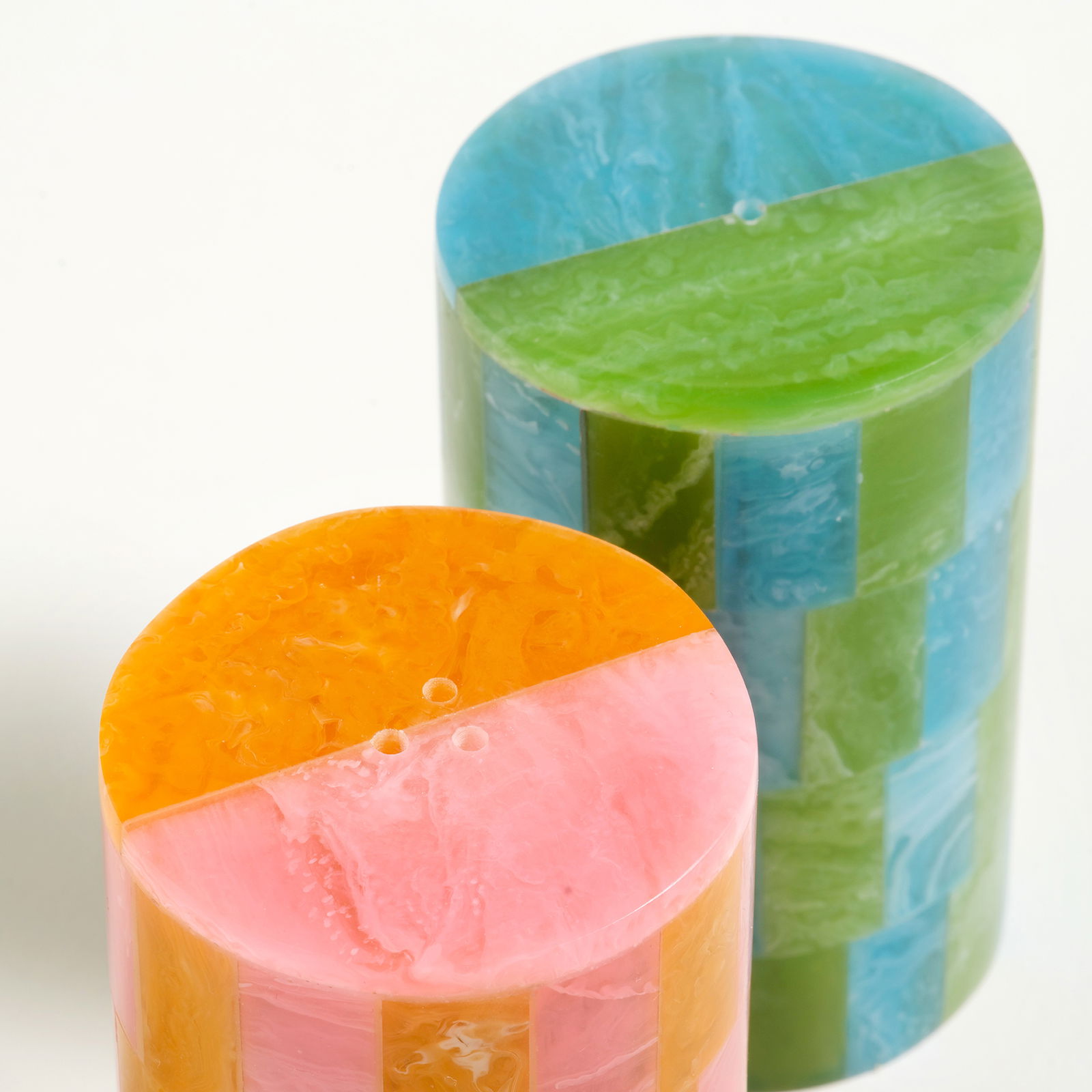 Tanda Plastik Tuzluk - Biberlik Seti 5x5x7 Cm Renkli