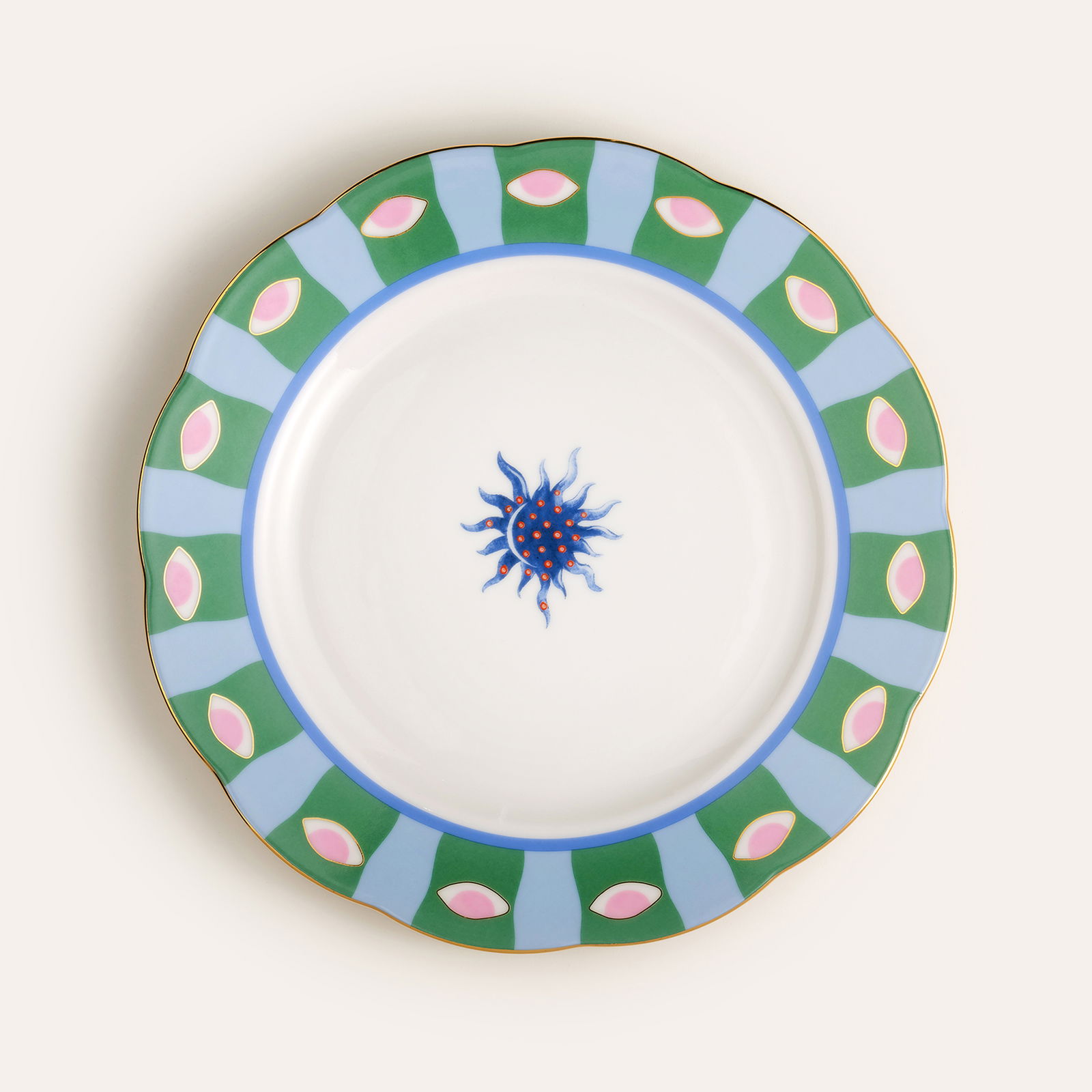 Emet Porselen Yemek Tabağı 27 Cm Renkli