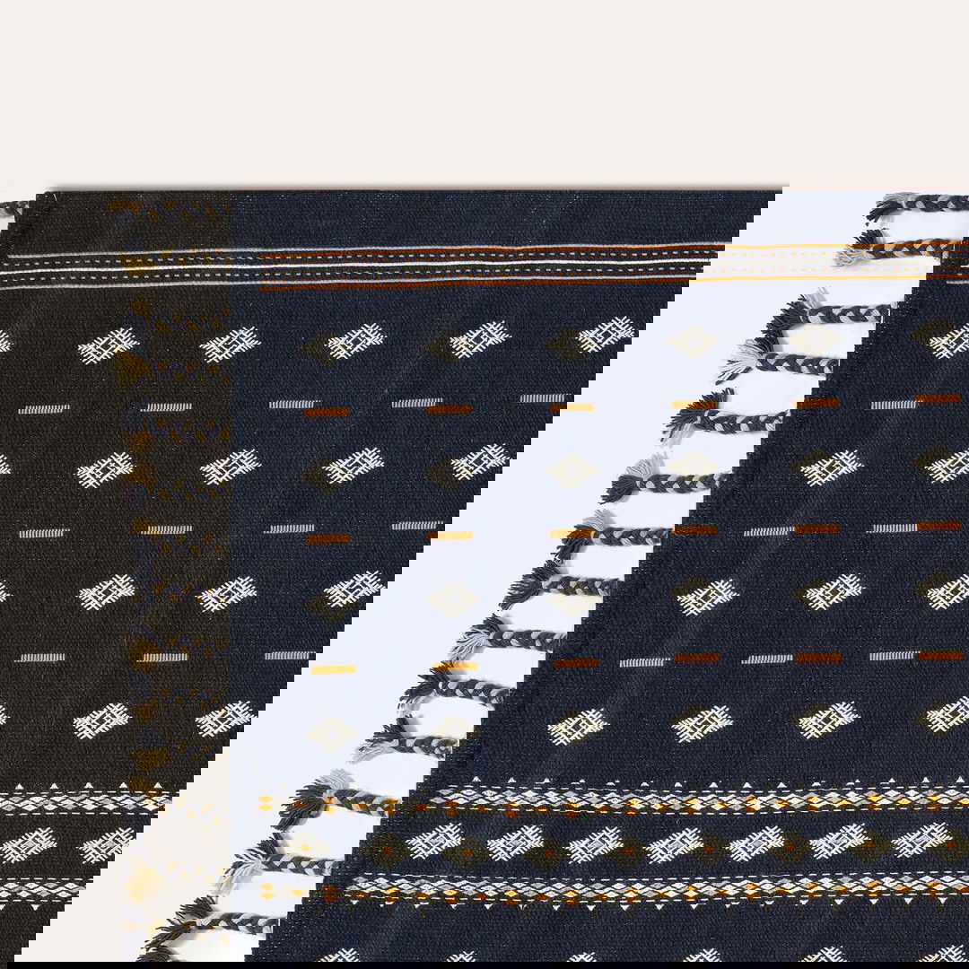 Jaıpur Yün Kilim 80x150 Cm Mavi