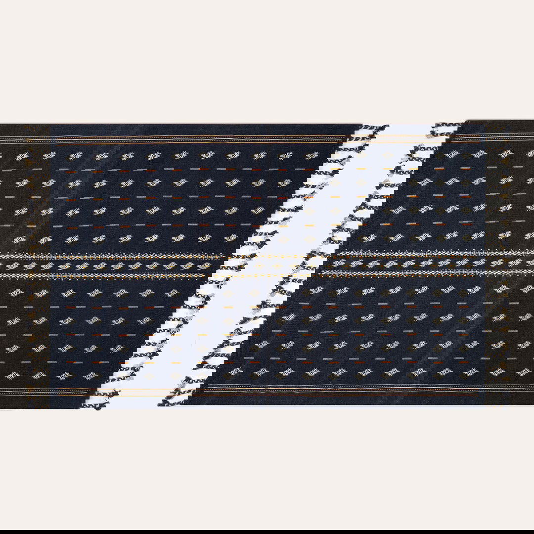 Jaıpur Yün Kilim 80x150 Cm Mavi