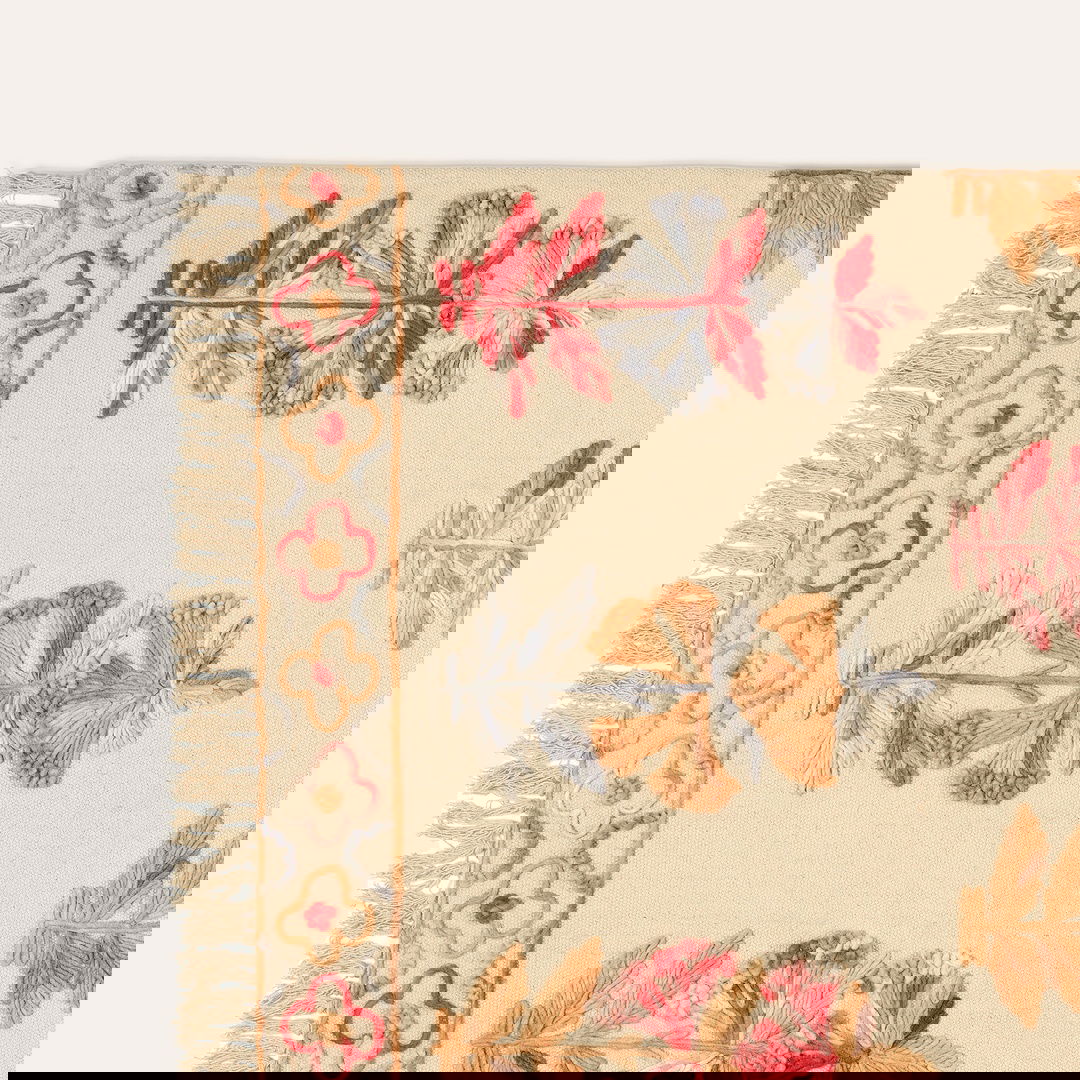 Palrı Pamuk Kilim 120x180 Cm Krem
