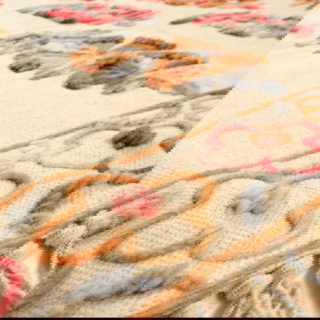 Palrı Pamuk Kilim 120x180 Cm Krem