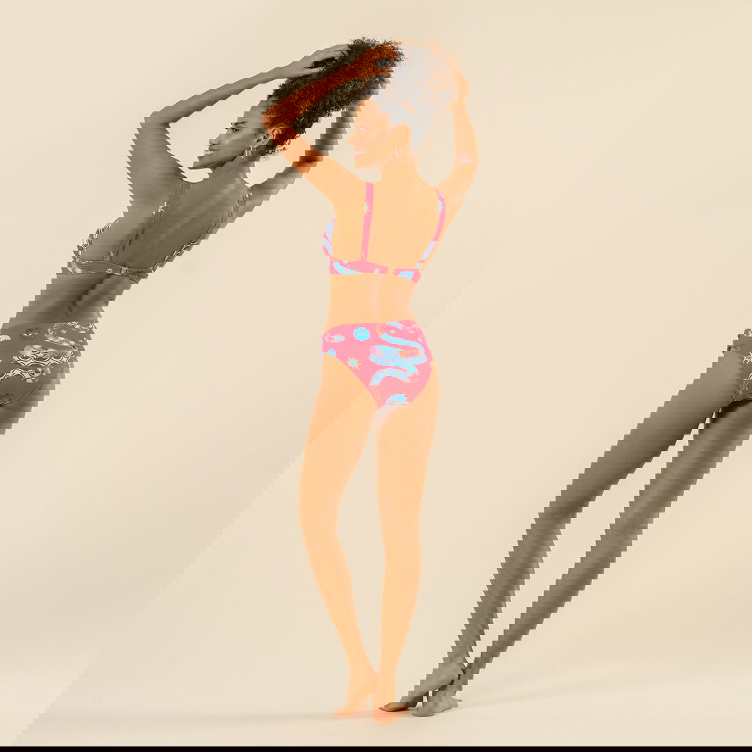 Daphne Polyester Bikini Üstü - Kırmızı