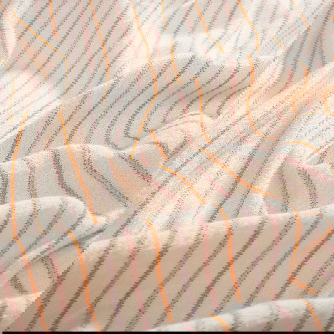 Nilüfer İplik Boyalı Pamuk Keten Pike 240x220 Cm Renkli