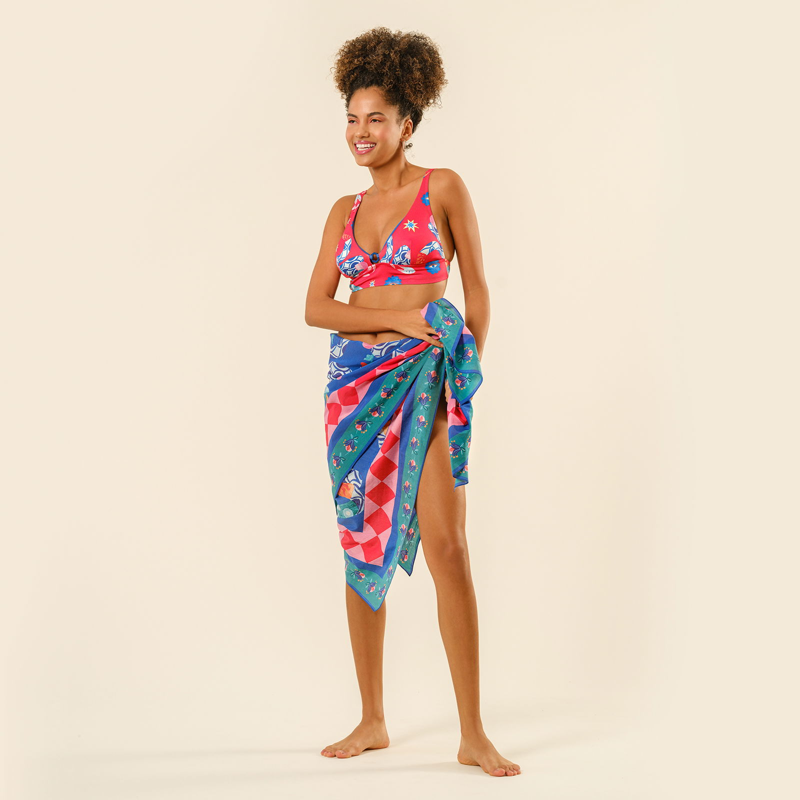 Daphne Polyester Bikini Altı 23x21 Cm Kırmızı