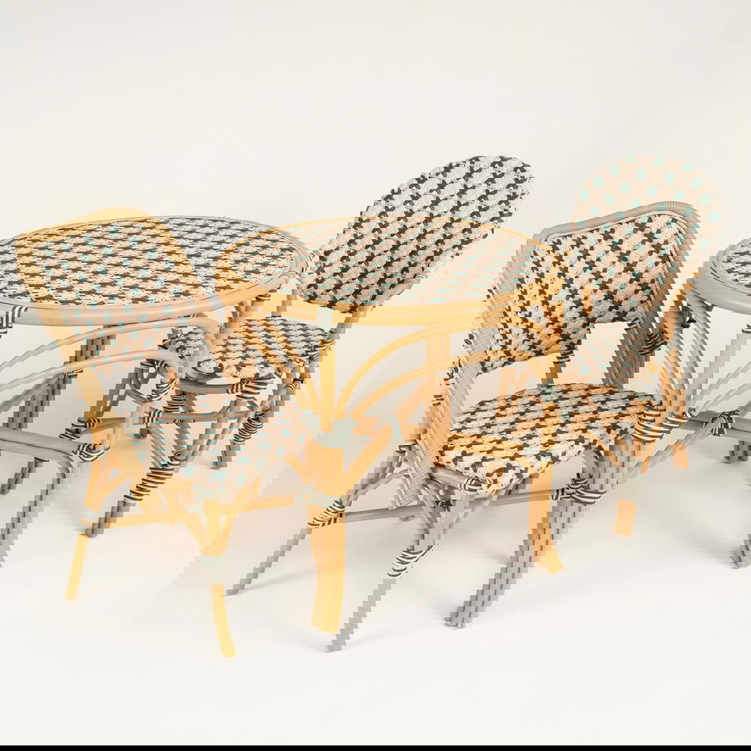 Java Rattan - Synthetıc Sandalye 56,5x49,5x92 Cm Yeşil