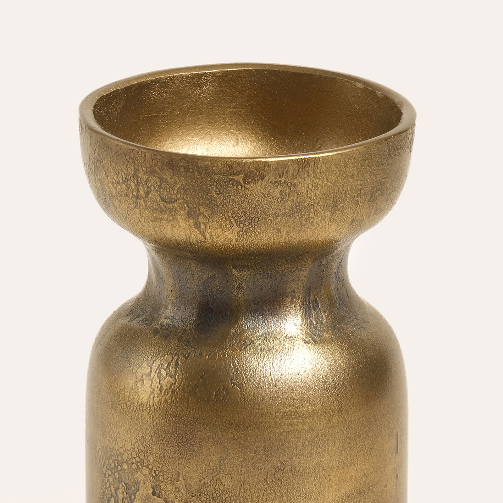 Bıjnor Metal Mumluk 5x5x11 Cm Altın