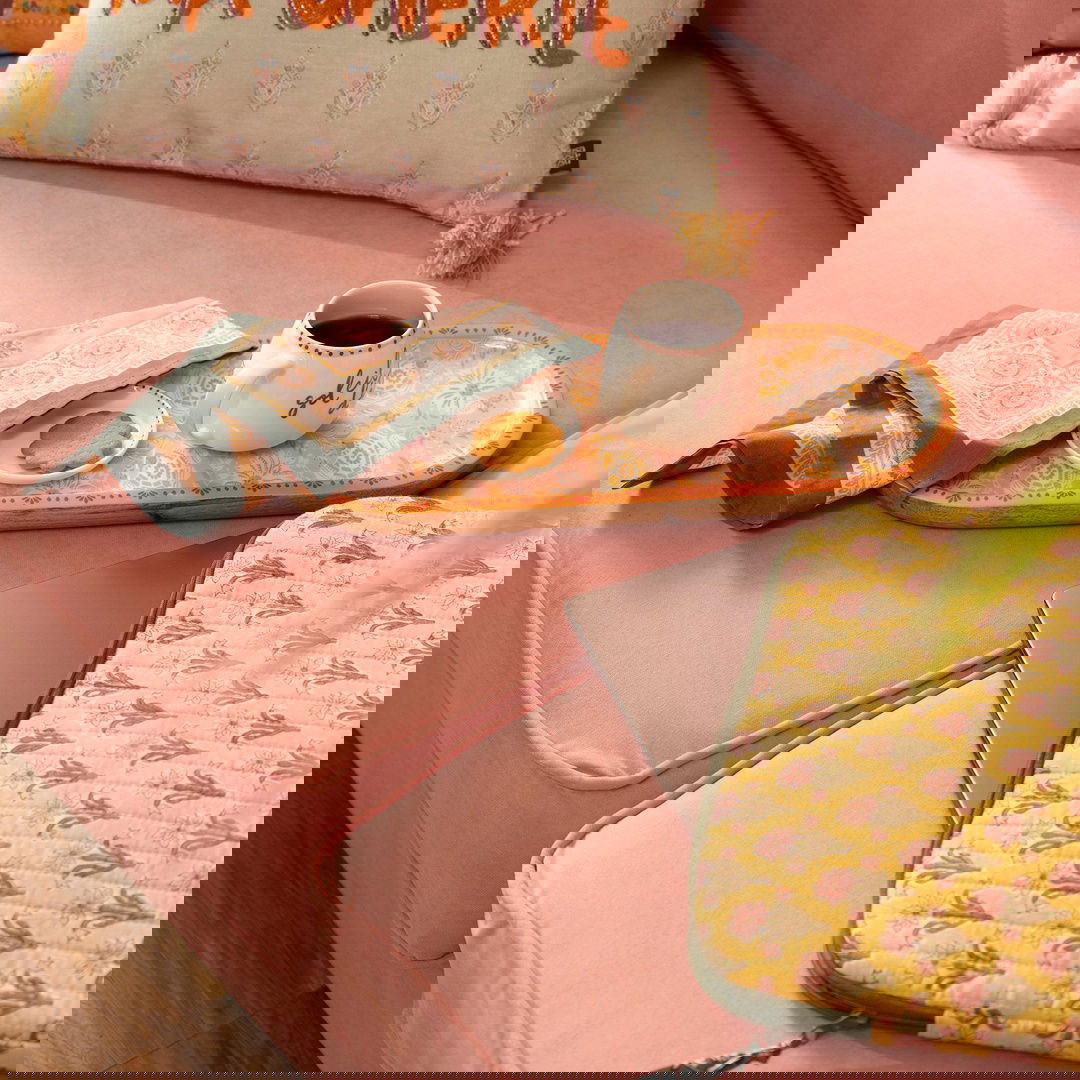 Lakrı Mango Ağacı Sunum Tahtası 45x18x2 Cm Mavi